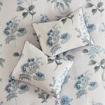 Zennia King/Cal King 7 Piece Printed Seersucker Comforter Set with Throw Blanket- Blue - Image 6