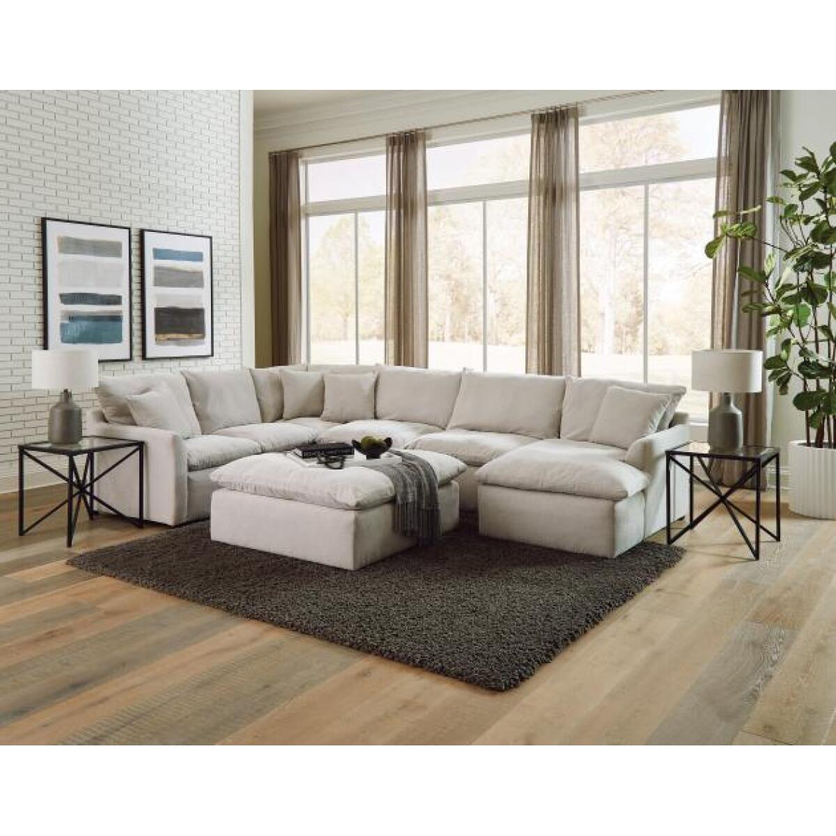 1345_harper_oyster_ju1800 Harper Cocktail Ottoman - Image 1