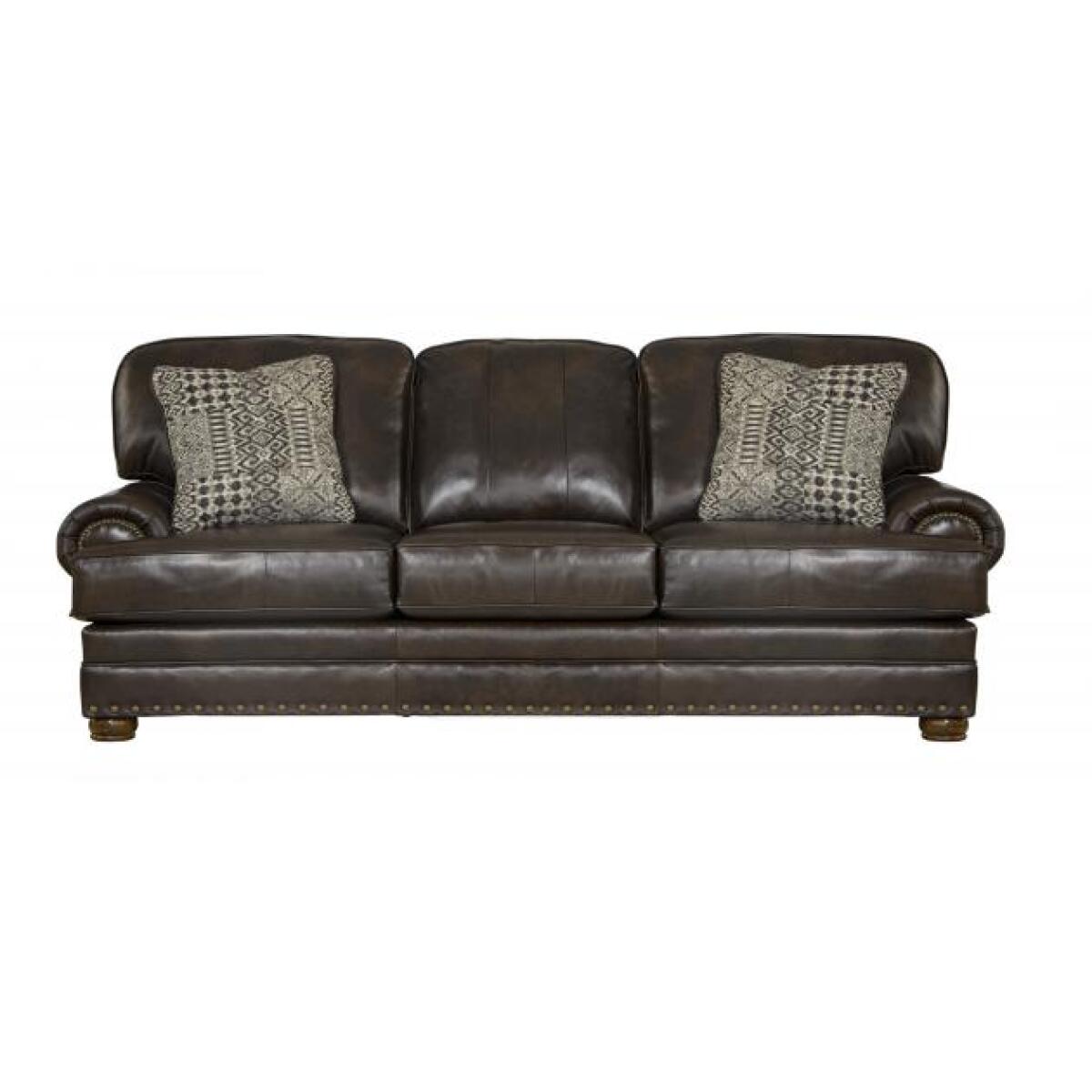 Roberto Cocoa Leather Sofa Roberto Cocoa Leather Sofa - Image 1