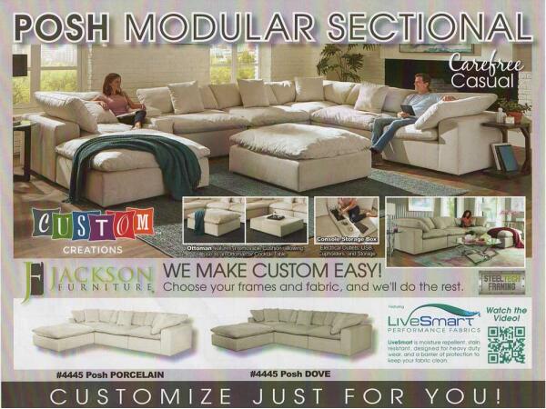 Posh Modular Sectional Grey - Image 5