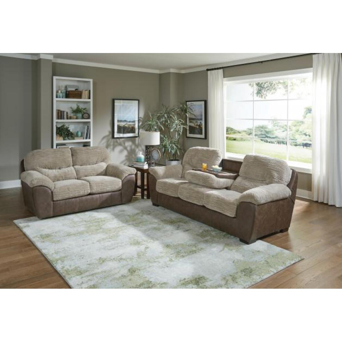 5455_mcmahon_bark_ju1745 McMahon Gliding Loveseat - Image 1