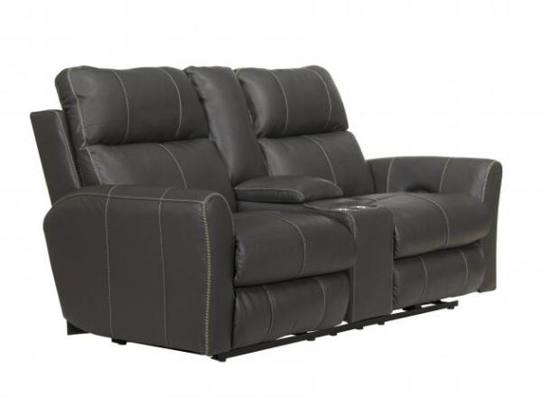 Fredda Power Headrest Power Lay Flat Recl Console Loveseat w/Zero Gravity - Image 2