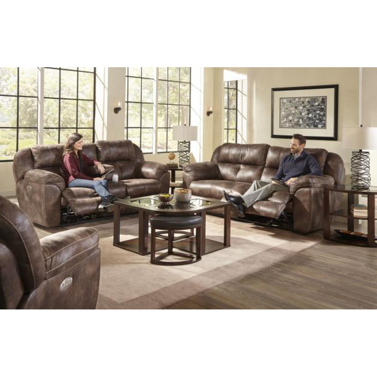 Ferrington Power Headrest w/ Lumbar Power Lay Flat Reclining Sofa Ferrington Power Headrest Power Lay Flat Reclining Sofa - Image 1