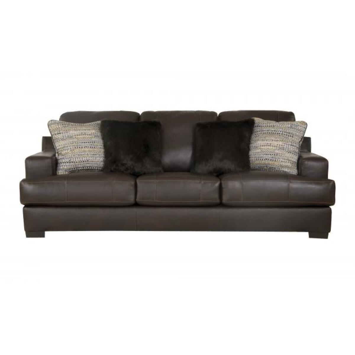 Marco Chocolate Leather Sofa Marco Chocolate Leather Sofa - Image 1