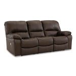 Power Reclining Leather Sofa - choice of color