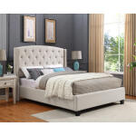 Eva Queen Bed Dove Gray - Image 3